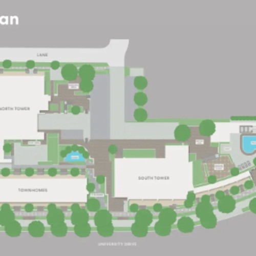 Building layout at 901 - 10448 University Drive, North Surrey Building layout at 901 - 10448 University Drive, North Surrey